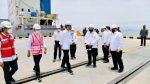 Presiden mengapresiasi kecepatan pembangunan terminal pelabuhan tersebut.