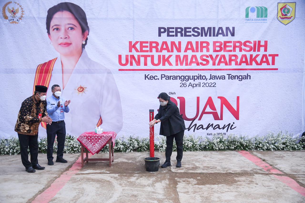 Ketua DPR Puan Maharani Meresmikan Program Air Bersih