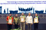Menperin Agus Gumiwang Kartasasmita menyampaikan pada Puncak Peringatan Hari Koperasi Nasional (Harkopnas) Ke-76 di Kota Padang/Sumber Foto: Dok Kemenperin